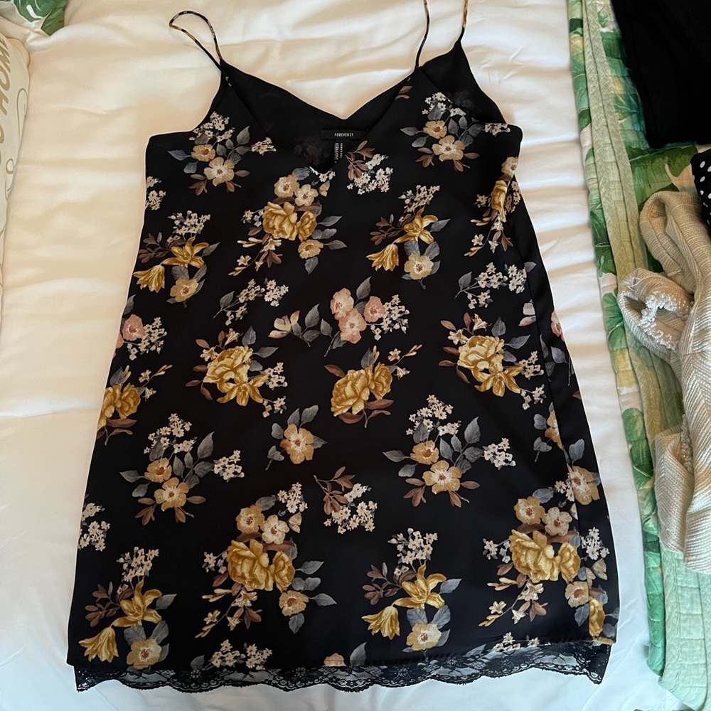Forever 21 Floral slip dress